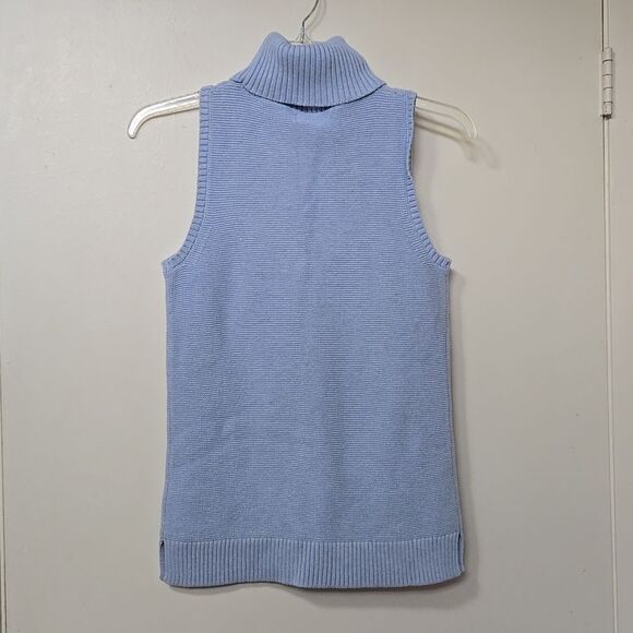 NWOT J. Crew Turtleneck Sweater Tank Women's Size SMALL COMFY RIBBED - Picture 5 of 6